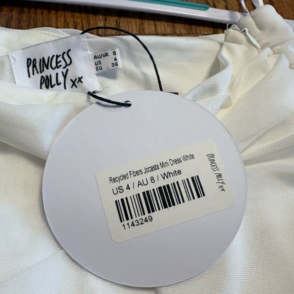 Princess Polly White Ruched Mini Dress - Picture 2 of 3